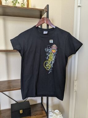 Gildan Black Short Sleeve Crew 100% Cotton Tee XS 2011 BCS Oregon Ducks NWOT